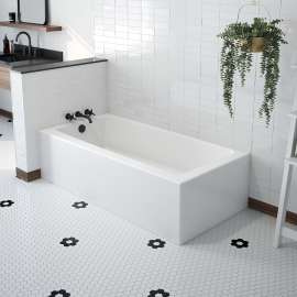 Mackenzie Corner Access 6030 AcrylX Corner Left-Hand Drain Bathtub in White