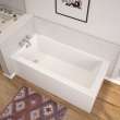 Nomad Corner 6030 AFR AcrylX Corner Right-Hand Drain Bathtub in White