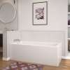 Nomad Corner 6032 AcrylX Corner Left-Hand Drain Bathtub in White