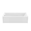 Jaxi 6032 AcrylX Alcove Left-Hand Drain Bathtub in White