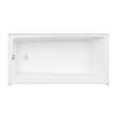 Jaxi 6032 AcrylX Alcove Left-Hand Drain Bathtub in Biscuit