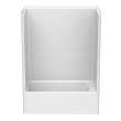 6032STTM AFR 60 x 33 AcrylX Alcove Left-Hand Drain One-Piece Tub Shower in White