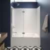 6032STTM AFR 60 x 33 AcrylX Alcove Right-Hand Drain One-Piece Tub Shower in White