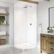 Round Base 36 3 in. 36 x 36 Acrylic Corner Left or Right Shower Base with Corner Drain in White