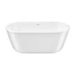 Griffin 5829 AcrylX Freestanding Center Drain Bathtub in White with White Skirt