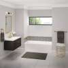 Bosca Access 6030 Acrylic Alcove Left-Hand Drain Bathtub in White