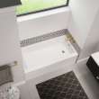 Bosca Access 6030 Acrylic Alcove Right-Hand Drain Bathtub in White