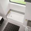 Bosca Access 6030 AFR Acrylic Alcove Left-Hand Drain Bathtub in White