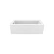 Bosca 6032 Acrylic Alcove Left-Hand Drain Bathtub in White