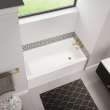 Bosca 6032 Acrylic Alcove Right-Hand Drain Bathtub in White