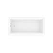 Bosca 6032 AFR Acrylic Alcove Left-Hand Drain Bathtub in White