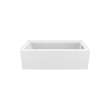 Bosca 6032 AFR Acrylic Alcove Right-Hand Drain Bathtub in White