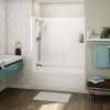 Allia TS-6032 AFR Acrylic Alcove Left-Hand Drain Two-Piece Aeroeffect Tub Shower in White