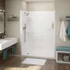 Allia SH-6034 Acrylic Alcove Center Drain Right Molded Seat One-Piece Shower in White