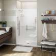 Allia SH-4834 Acrylic Alcove Center Drain No Seat One-Piece Shower in White