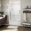 Allia SH-4834 Acrylic Alcove Center Drain Right Molded Seat One-Piece Shower in White