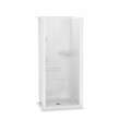 Allia SH-3636 Acrylic Alcove Center Drain No Seat One-Piece Shower in White