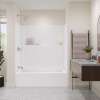 Icon TS6032X AFR AcrylX(TM) Alcove Left Hand Drain One-Piece Tub Shower in White