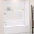 Icon TS6032X AFR AcrylX(TM) Alcove Left Hand Drain One-Piece Tub Shower in White