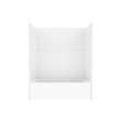 Icon TS6032X AFR AcrylX(TM) Alcove Left Hand Drain One-Piece Tub Shower in White