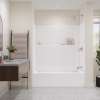 Icon TS6032X AFR AcrylX(TM) Alcove Right Hand Drain One-Piece Tub Shower in White