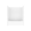 Icon TS6032X AFR AcrylX(TM) Alcove Right Hand Drain One-Piece Tub Shower in White