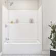 Icon TS6036X AFR Acrylx Alcove Left Hand Drain One-Piece Tub Shower in White