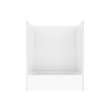 Icon TS6036X AFR Acrylx Alcove Left Hand Drain One-Piece Tub Shower in White
