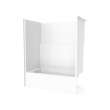 Icon TS6036X AFR Acrylx Alcove Left Hand Drain One-Piece Tub Shower in White
