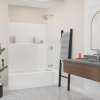 Icon TS6036X AFR Acrylx Alcove Right Hand Drain One-Piece Tub Shower in White