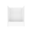 Icon TS6036X AFR Acrylx Alcove Right Hand Drain One-Piece Tub Shower in White