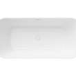 Renata 67 x 32 Acrylic Freestanding Center Drain Bathtub in Matte White with Matte White Skirt