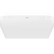 Renata 67 x 32 Acrylic Freestanding Center Drain Bathtub in Matte White with Matte White Skirt