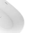 Valentina 67 x 32 Acrylic Freestanding Center Drain Bathtub in Matte White with Matte White Skirt