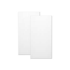 Denso 42 in. Solid Surface Glue up Two-Piece Wall Kit in White