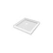 Roka 3232 Acrylic Corner Shower Base with Corner Drain in White