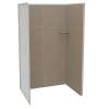 Utile 4832 Composite Direct-to-Stud Three-Piece Alcove Shower Wall Kit in Erosion Taupe