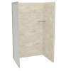 Utile 4832 Composite Direct-to-Stud Three-Piece Alcove Shower Wall Kit in Organik Loam
