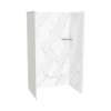 Utile 4832 Composite Direct-to-Stud Three-Piece Alcove Shower Wall Kit in Adria Pearl