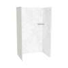 Utile 4832 Composite Direct-to-Stud Three-Piece Alcove Shower Wall Kit in Calcutta Chalk
