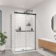 Utile 4832 Composite Direct-to-Stud Two-Piece Corner Shower Wall Kit in Metro Tux