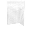 Utile 4832 Composite Direct-to-Stud Two-Piece Corner Shower Wall Kit in Metro Tux