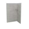Utile 4832 Composite Direct-to-Stud Two-Piece Corner Shower Wall Kit in Factory Rough Vapor
