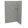 Utile 4832 Composite Direct-to-Stud Two-Piece Corner Shower Wall Kit in Organik Clay