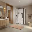 Utile 4832 Composite Direct-to-Stud Two-Piece Corner Shower Wall Kit in Adria Pearl