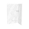Utile 4832 Composite Direct-to-Stud Two-Piece Corner Shower Wall Kit in Adria Pearl