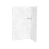 Utile 4832 Composite Direct-to-Stud Two-Piece Corner Shower Wall Kit in Calcutta Chalk