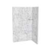 Utile 4832 Composite Direct-to-Stud Two-Piece Corner Shower Wall Kit in Stataro Storm