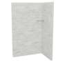 Utile 4836 Composite Direct-to-Stud Two-Piece Corner Shower Wall Kit in Organik Permafrost