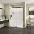 Utile 6032 Composite Direct-to-Stud Three-Piece Alcove Shower Wall Kit in Metro Tux